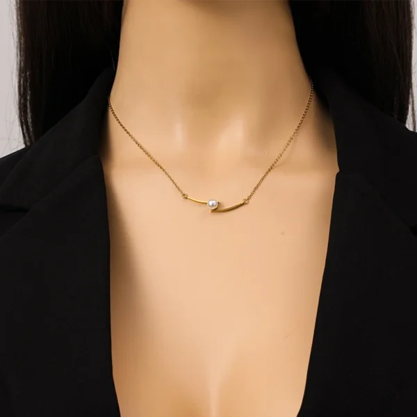 Pearl Pendant Necklace - Image 2