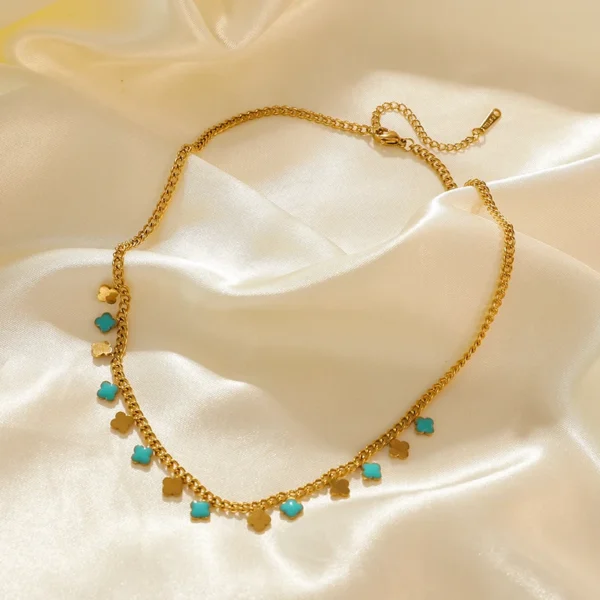 Gold Clover Necklace