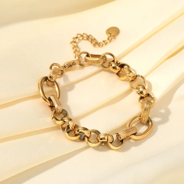 Thick Gold Bracelet