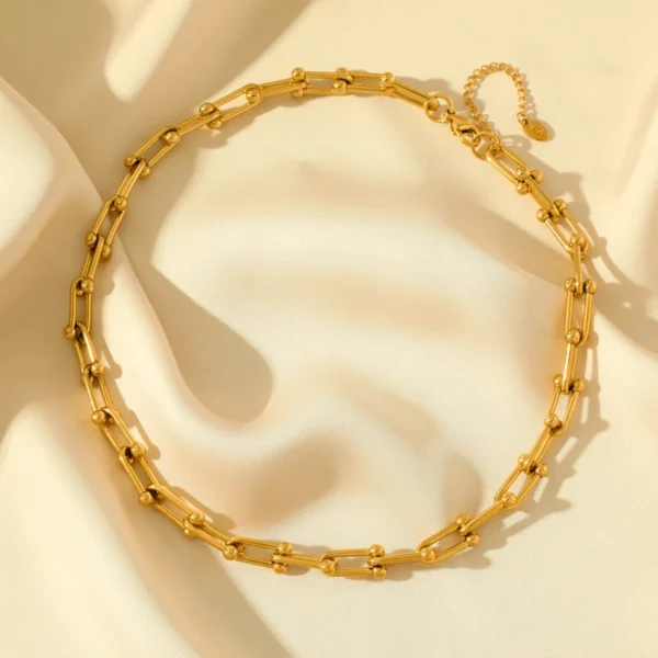 Gold Thick Chain Necklace